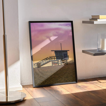 Stunning Sunset Beach Art Print Wall Decor | Vertical - Throttle Designs