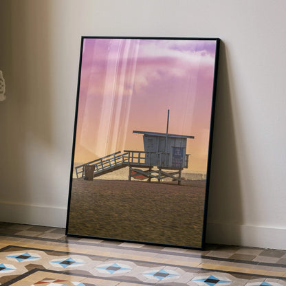Stunning Sunset Beach Art Print Wall Decor | Vertical - Throttle Designs