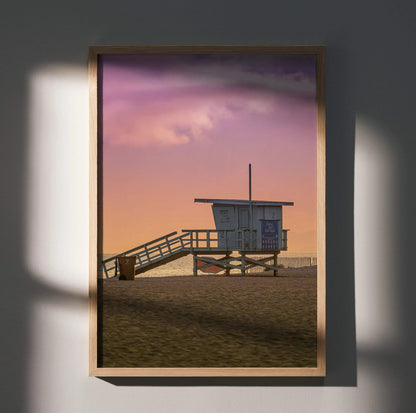 Stunning Sunset Beach Art Print Wall Decor | Vertical - Throttle Designs