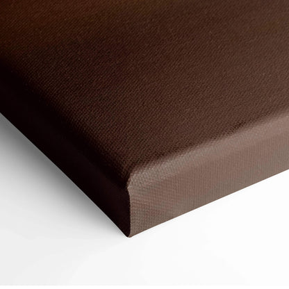 Minimalist amber cream candle glow canvas art with brown textured weave