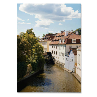 Vibrant Architectural Building Nature Wall Art Poster | Vertical - Throttle Designs