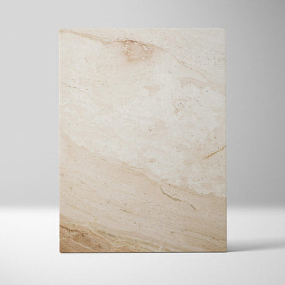 Beige marble texture canvas wall art with subtle veins