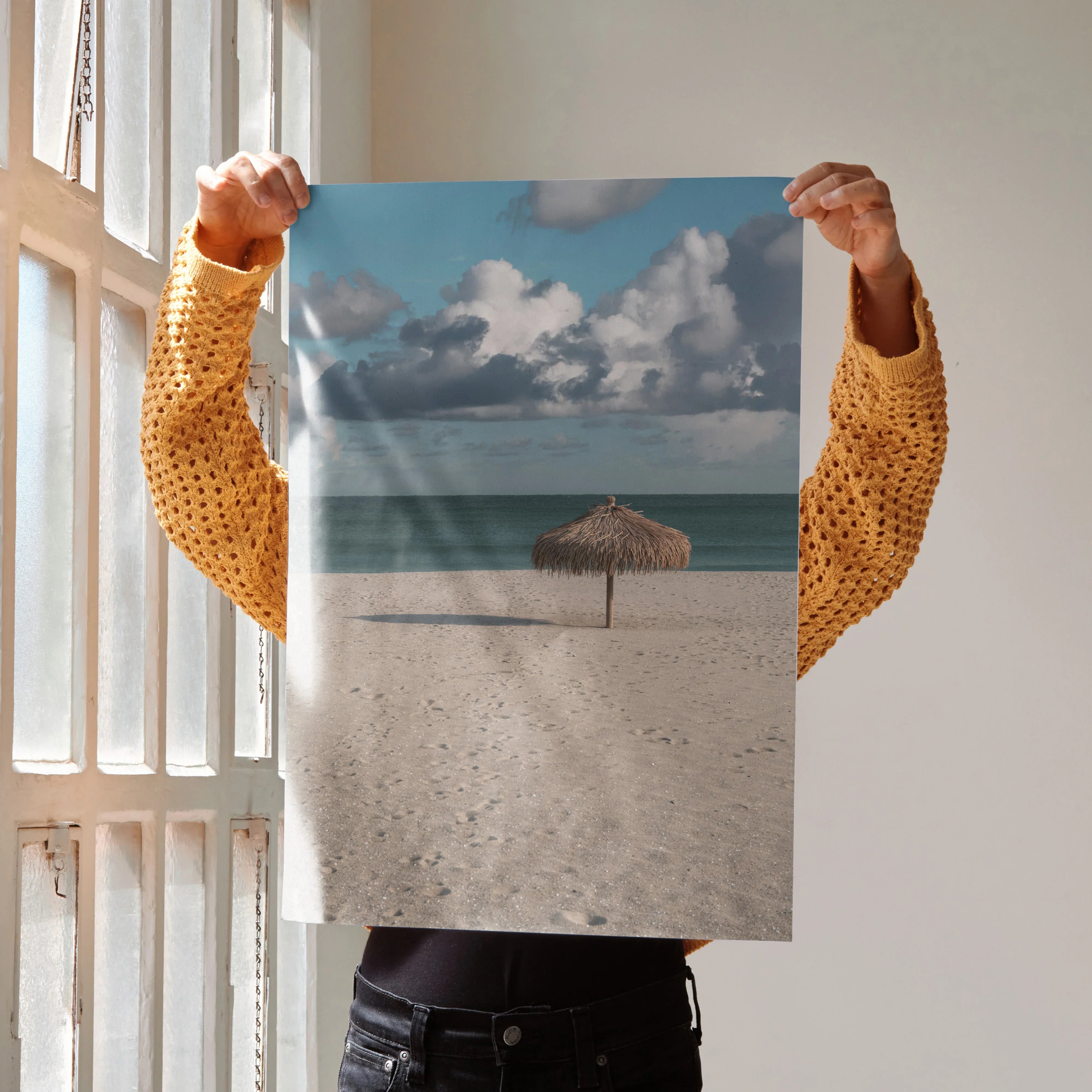 Stunning Beach Ocean Waves Art Print Poster | Vertical - Throttle Designs