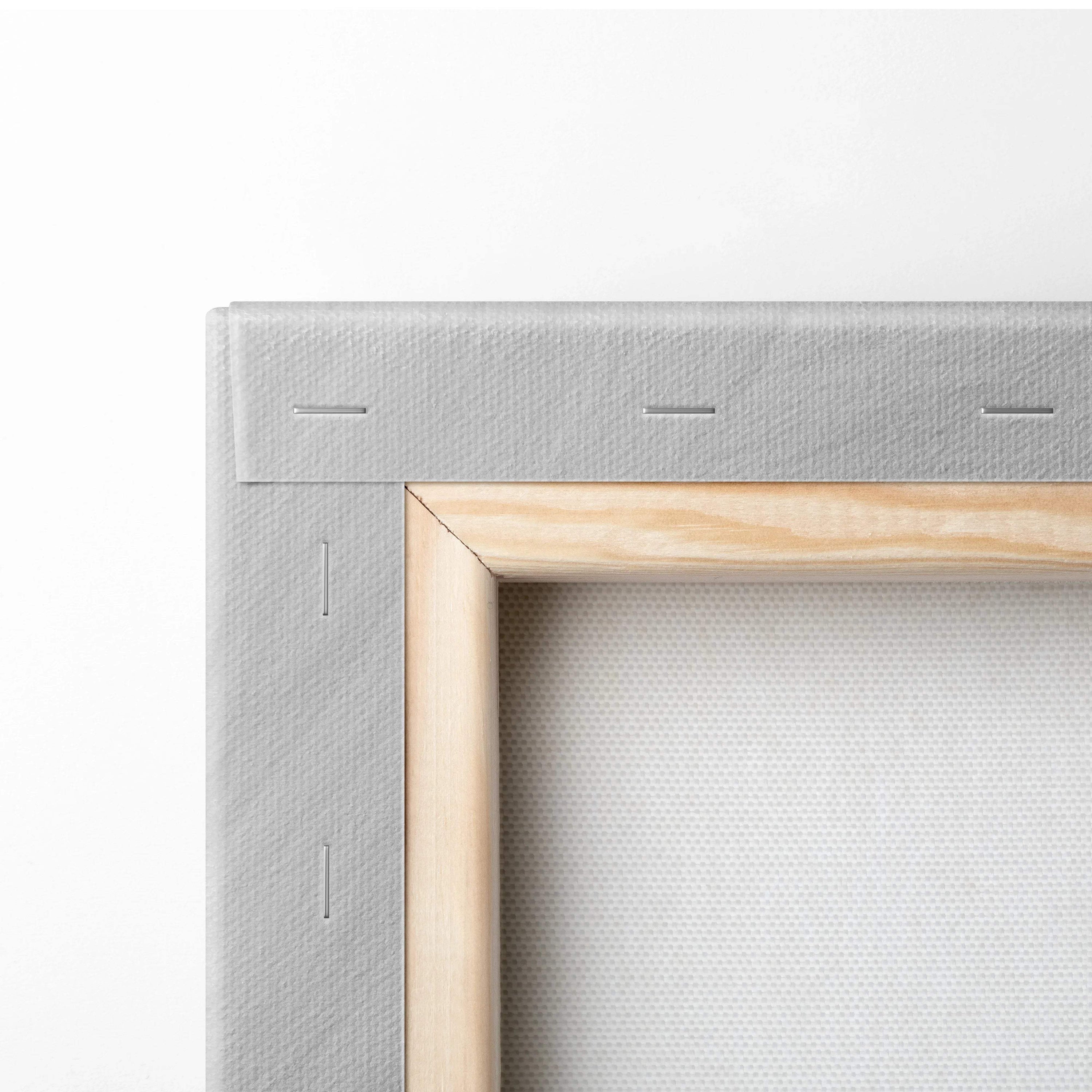 Light gray canvas on wood frame, serene gray marble texture art