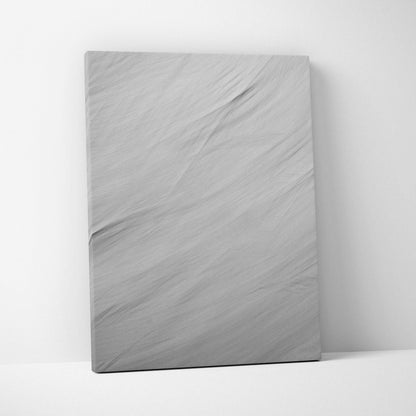 Serene gray marble texture canvas wall art with charcoal veining