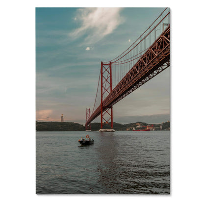 Ocean Sunset Art Print Poster for Wall Decor | Vertical - Throttle Designs