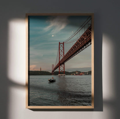 Ocean Sunset Art Print Poster for Wall Decor | Vertical - Throttle Designs