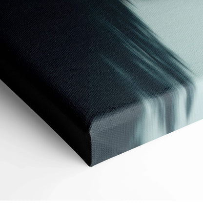 Black textured canvas art with abstract brushstrokes in twilight blues