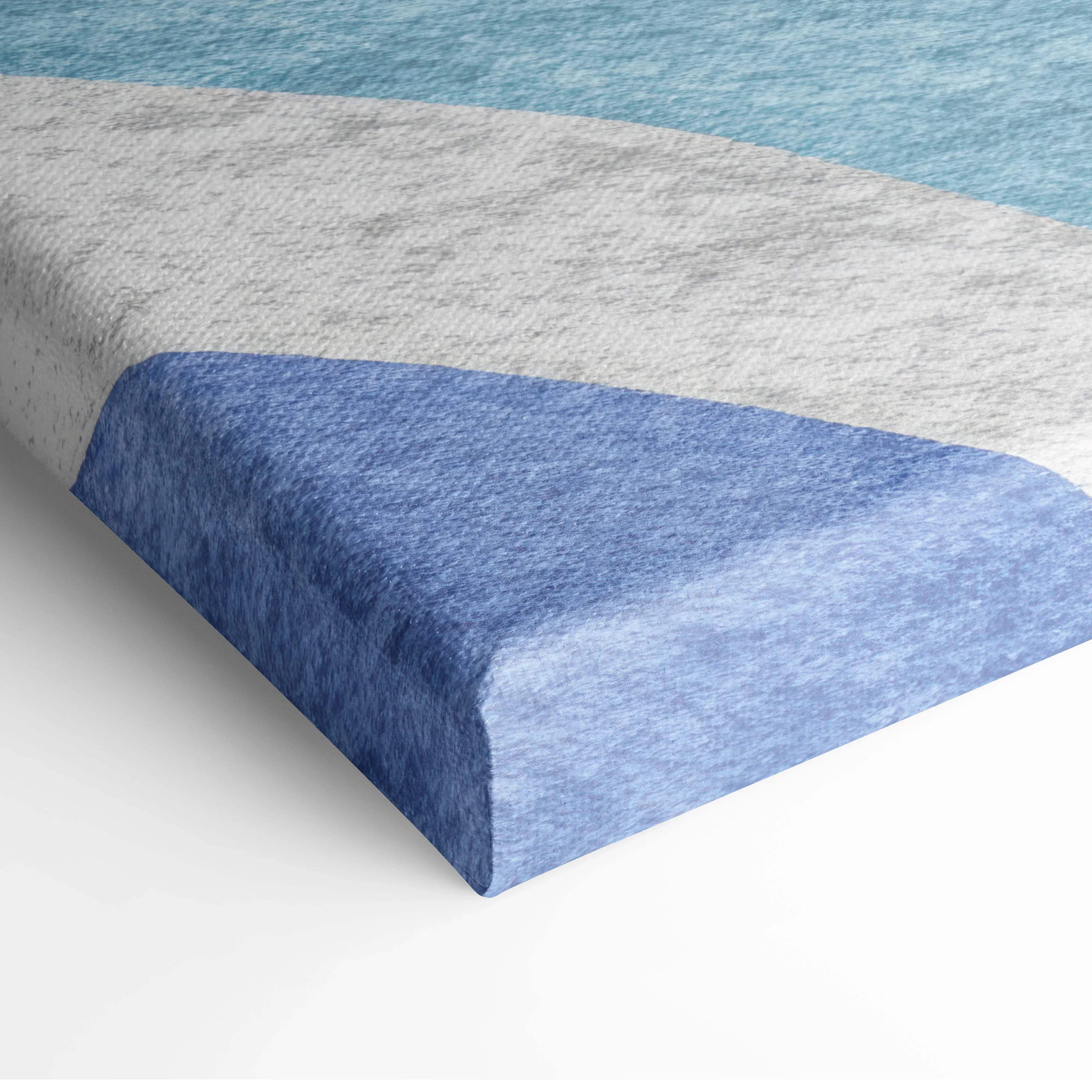 Blue and gray textured cushion with a soft plush appearance for vibrant modern mood home decor use