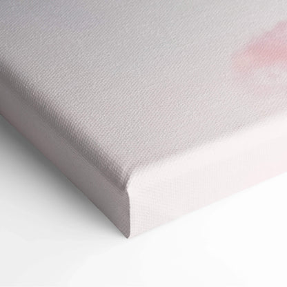 Gray canvas print with subtle pink abstract Pastel Sky cloudscape design
