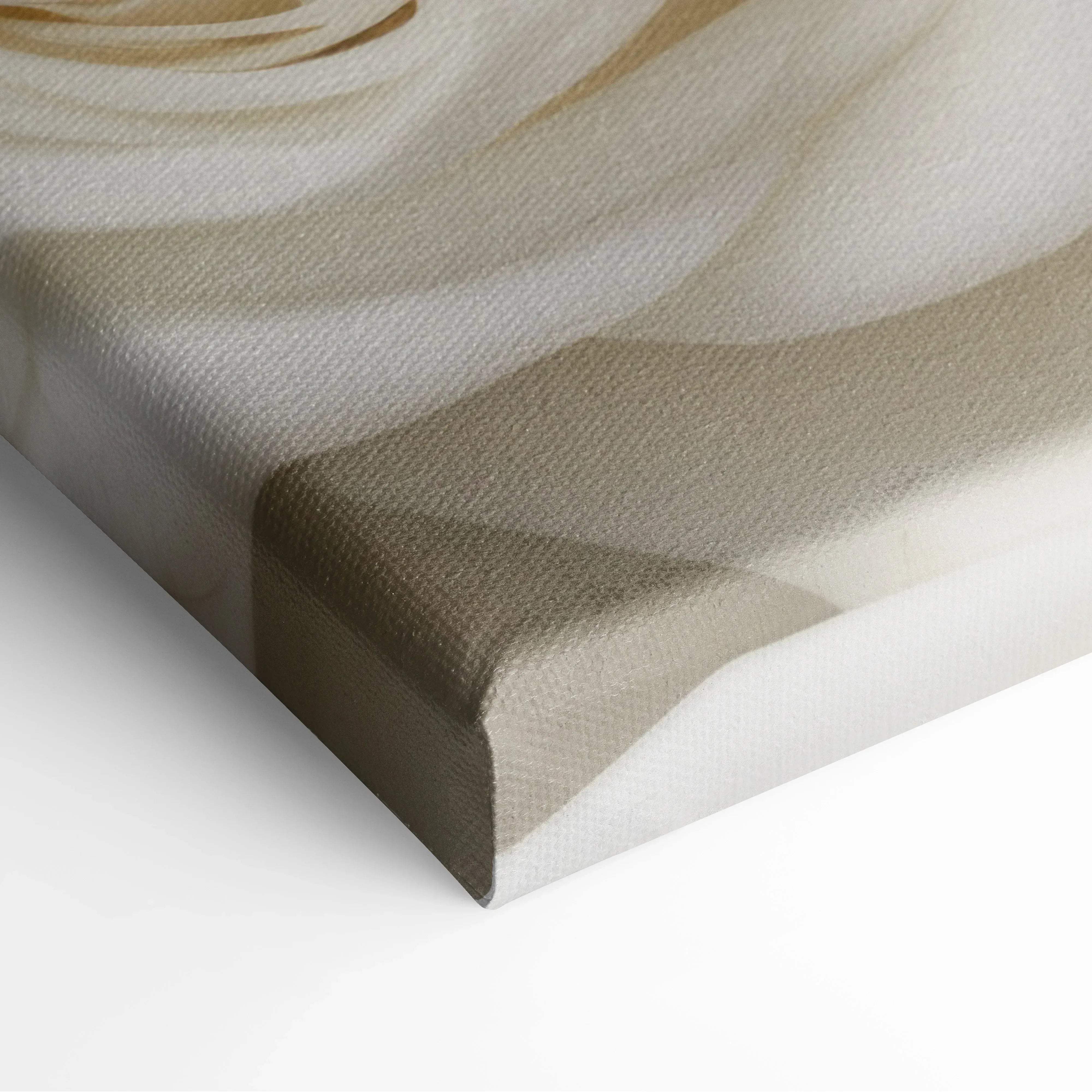 Beige canvas print with a soft textured rose design romantic white roses canvas wall art in ivory cream serenity