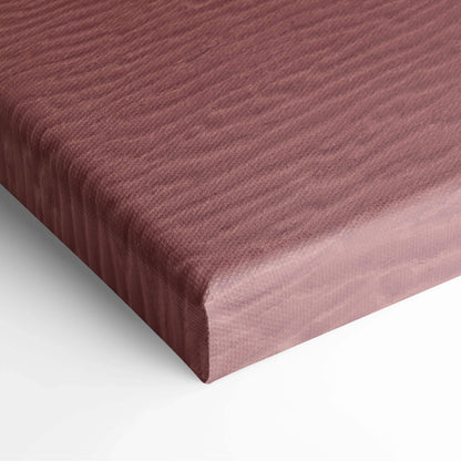 Mauve ribbed bedsheet on Soft Pink Desert Dunes minimalist canvas art