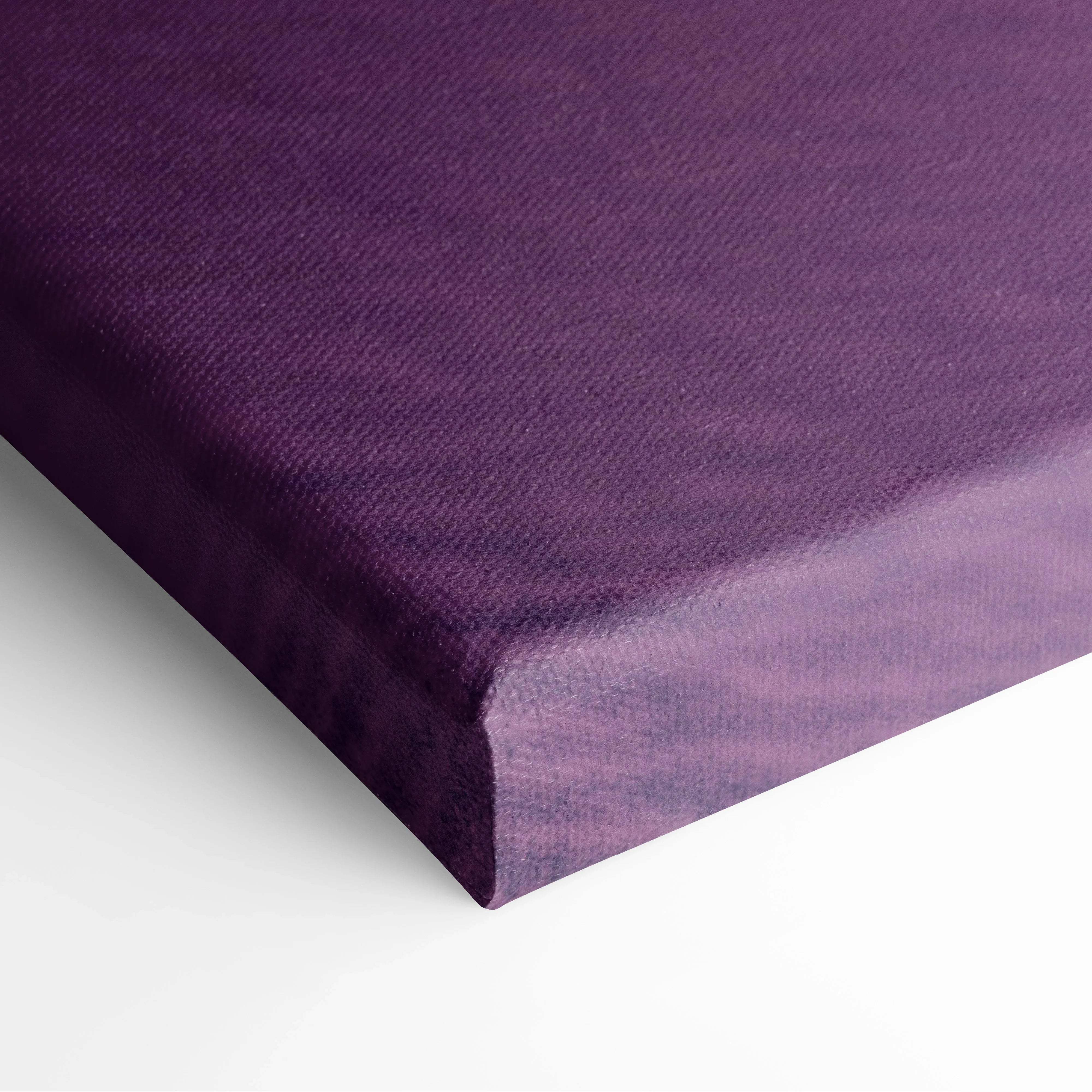 Purple textured woven canvas of surreal desert oasis at twilight