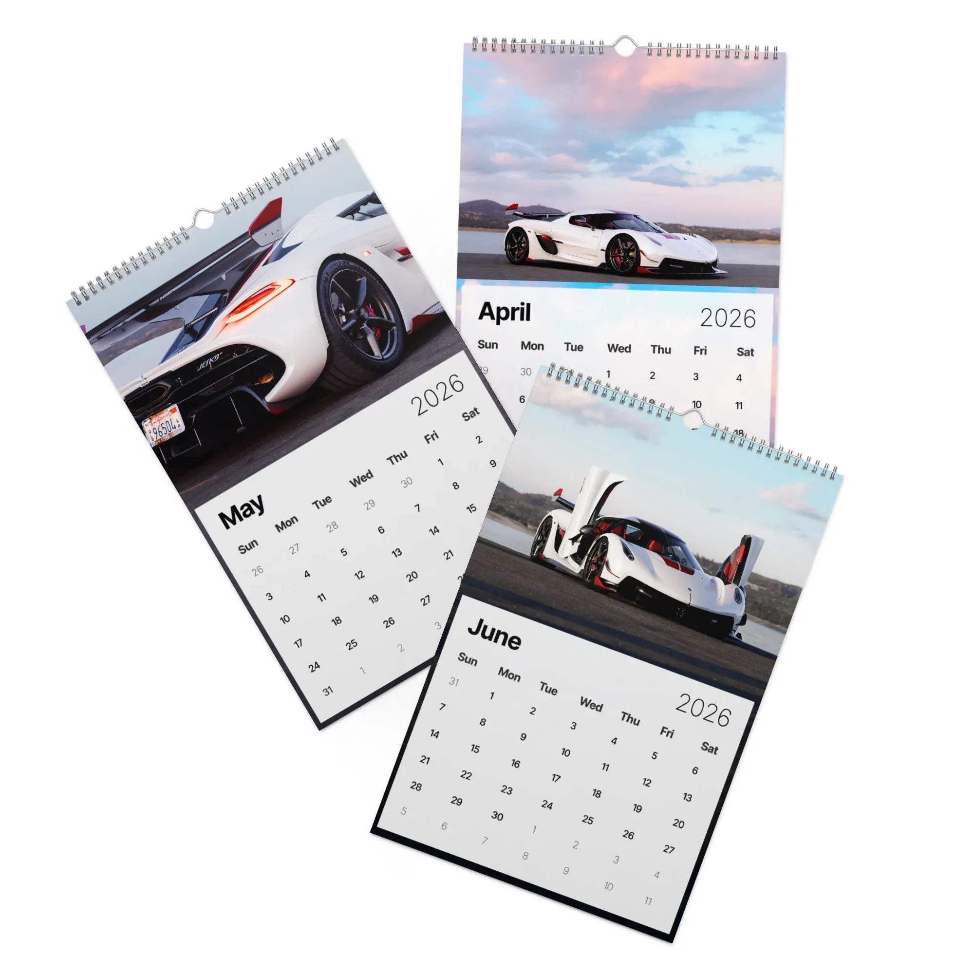 2026 Car Calendar | Hypercar Calendar | Koenigsegg Jesko Edition