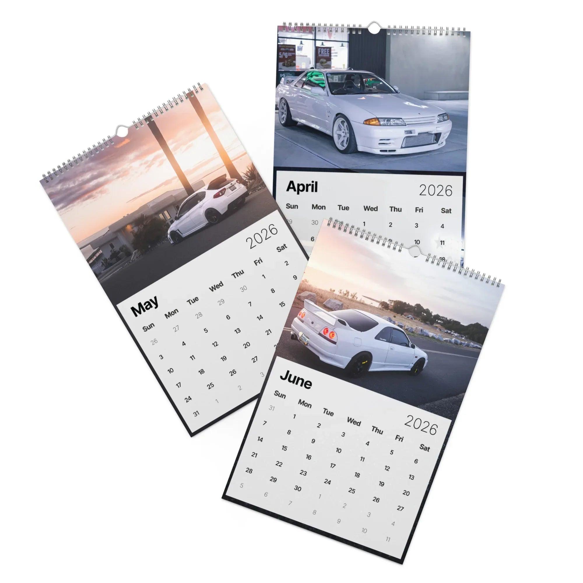 2026 Car Calendar - JDM Cars Calendar - Version 2