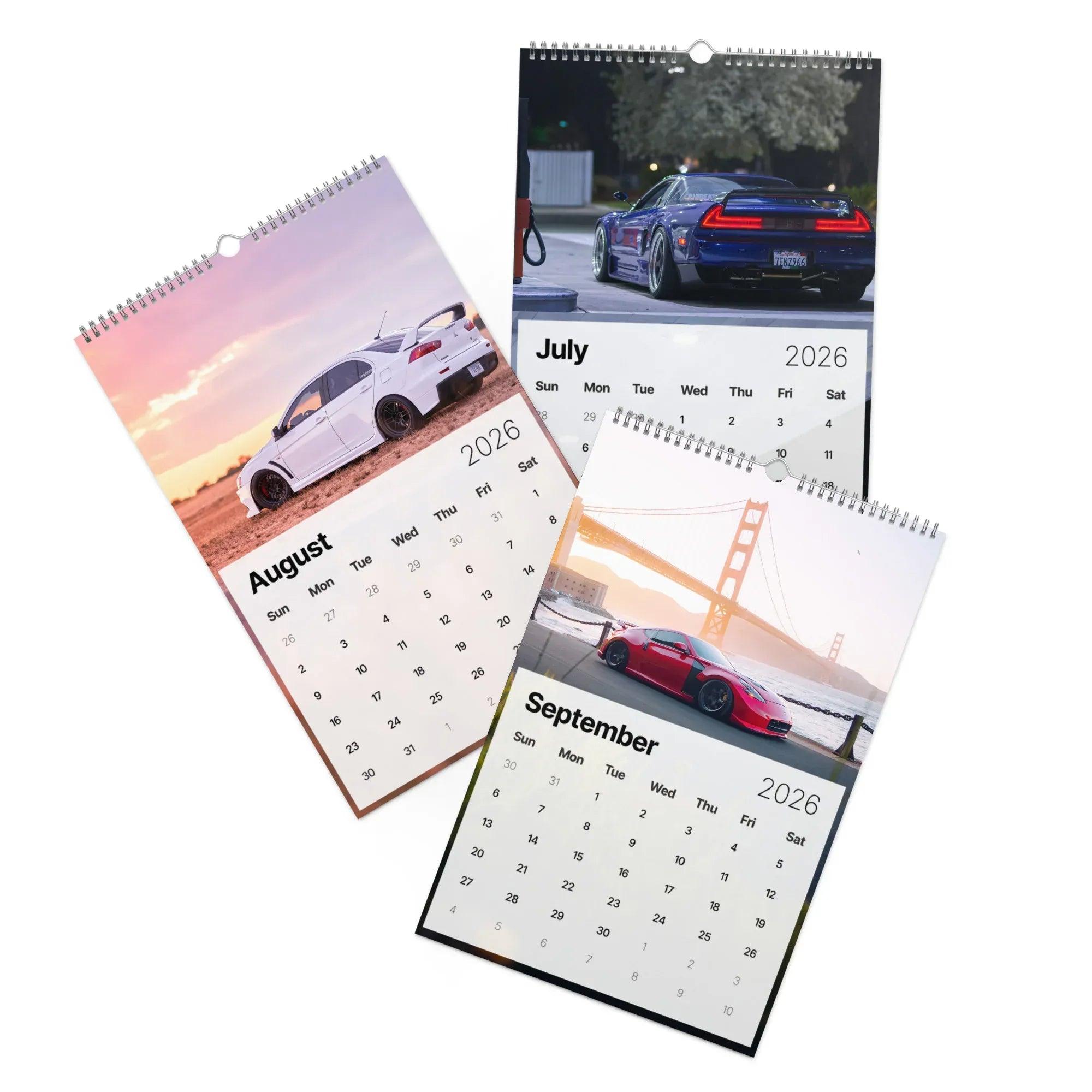 2026 Car Calendar - JDM Cars Calendar - Version 2