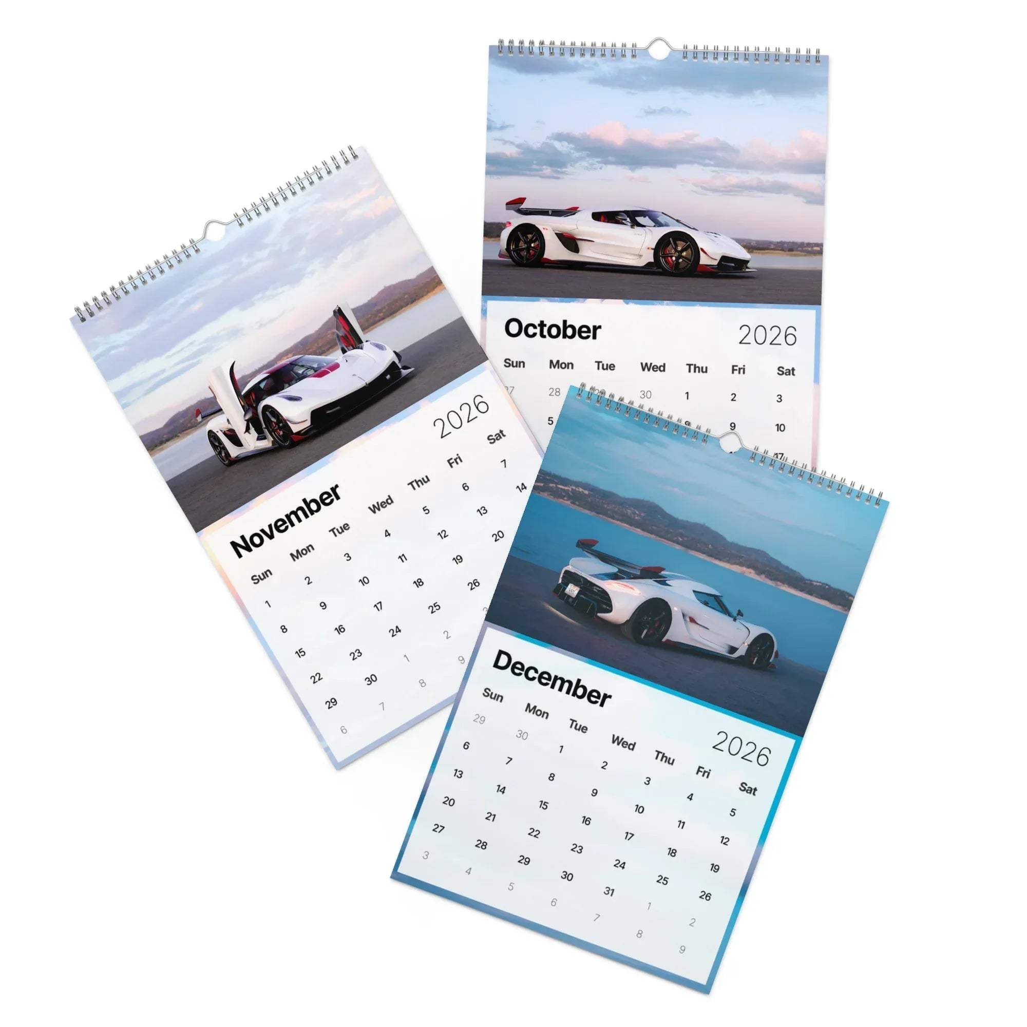 2026 Car Calendar | Hypercar Calendar | Koenigsegg Jesko Edition