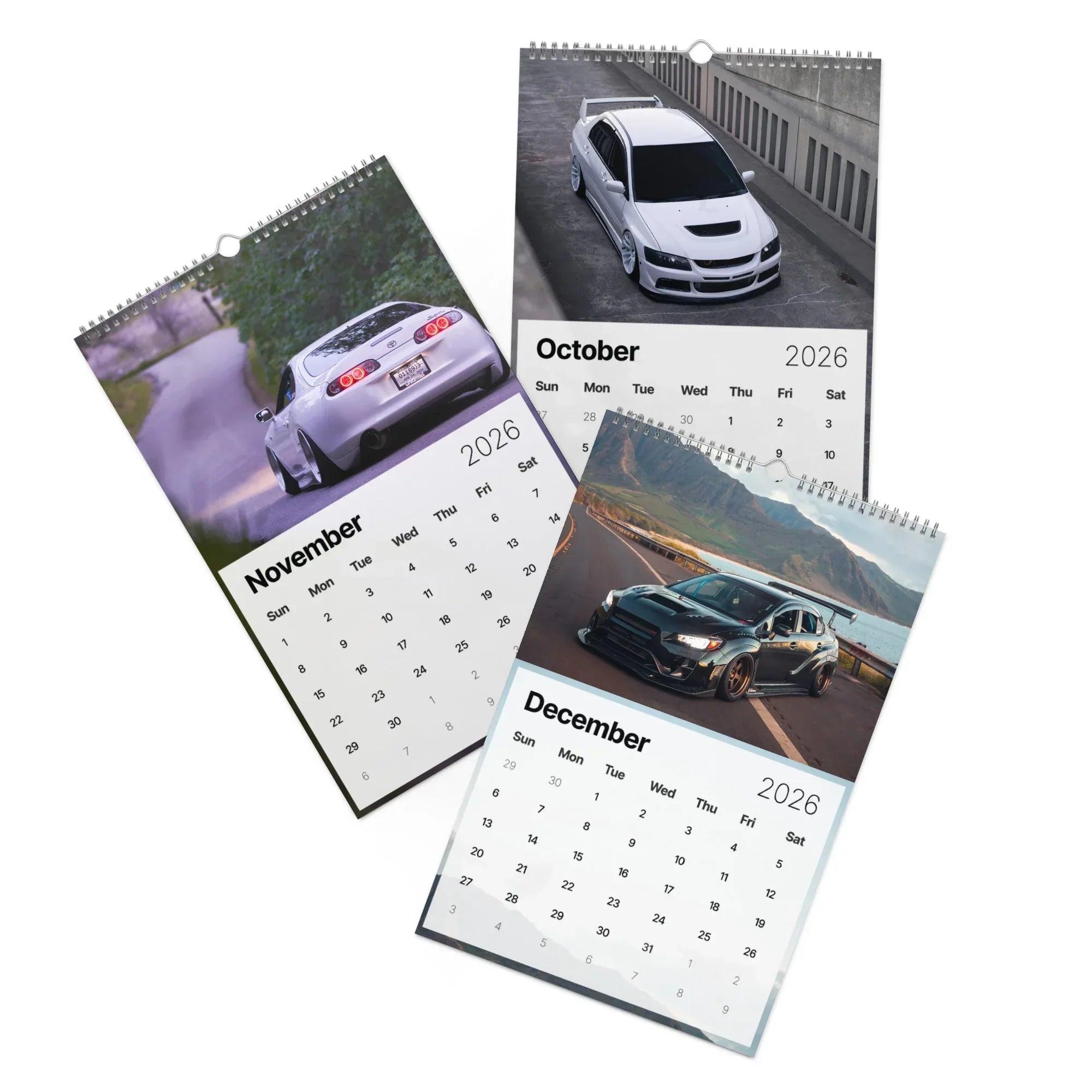 2026 Car Calendar - Iconic JDM Cars Calendar