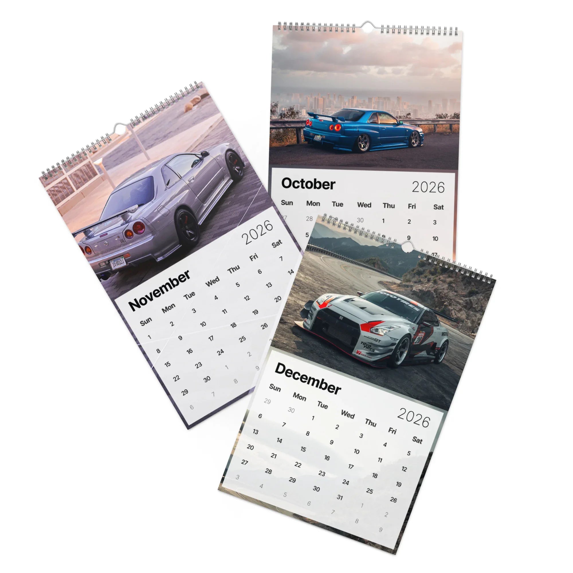 2026 Car Calendar - Nissan GTR Edition