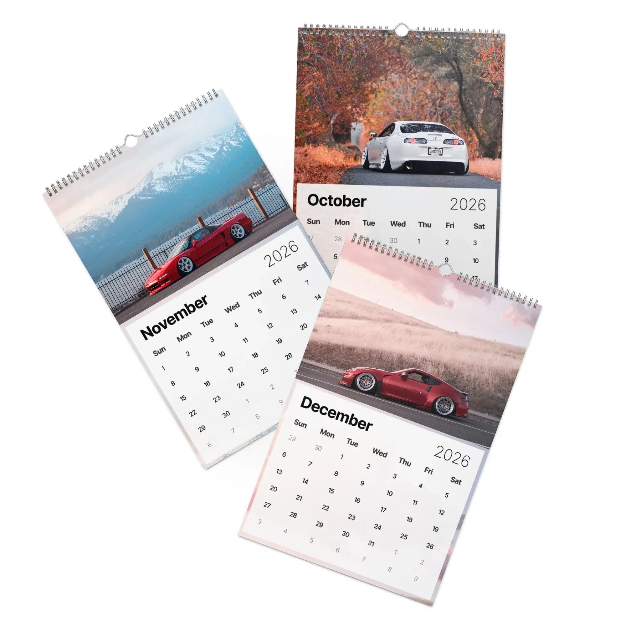 2026 Car Calendar - JDM Cars Calendar - Version 2