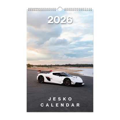 2026 Car Calendar - Hypercar Koenigsegg Jesko Edition