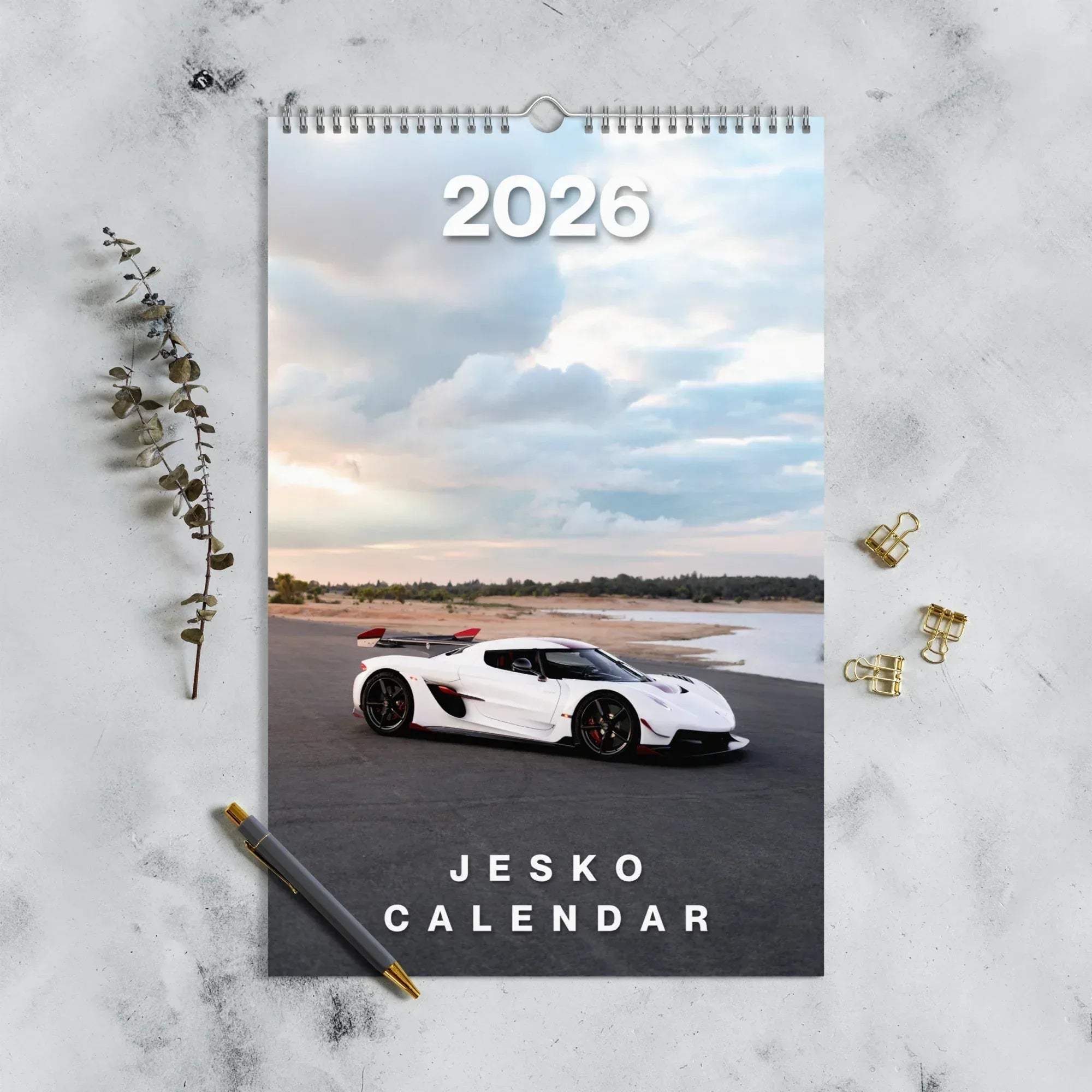 2026 Car Calendar | Hypercar Calendar | Koenigsegg Jesko Edition