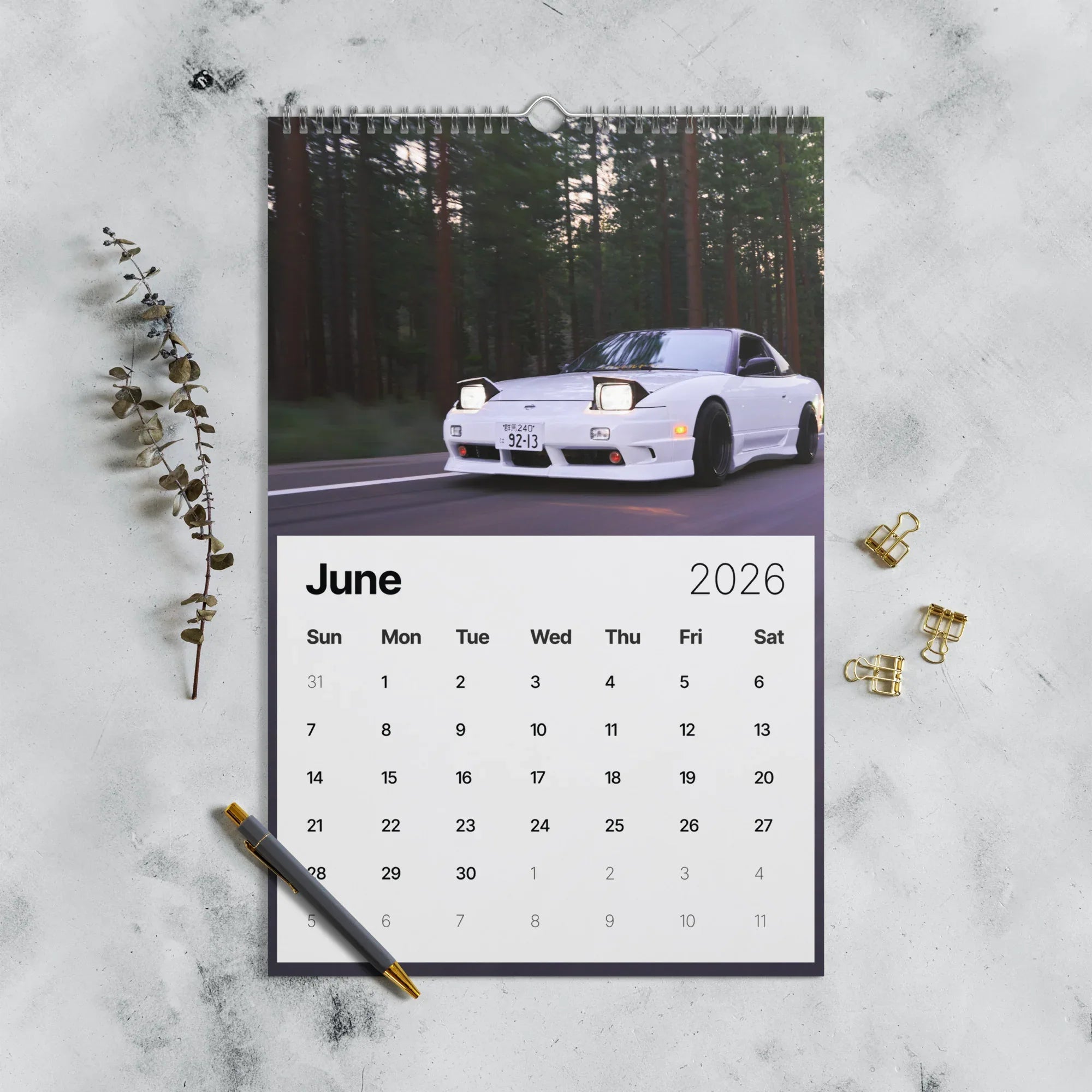 2026 Car Calendar - Iconic JDM Cars Calendar