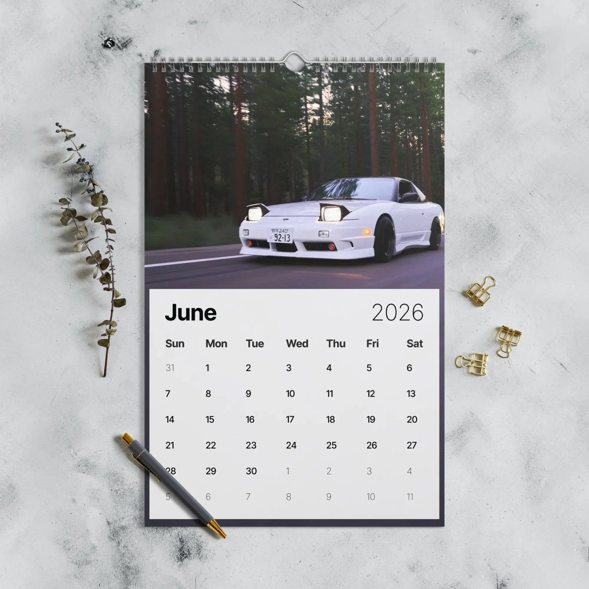 2026 Car Calendar - Iconic JDM Cars Calendar
