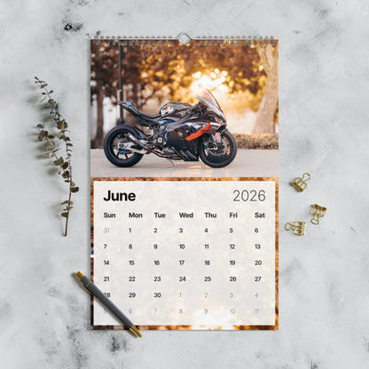 2026 Motorcycle Calendar - Supersports & Sportbikes Calendar - Version 2