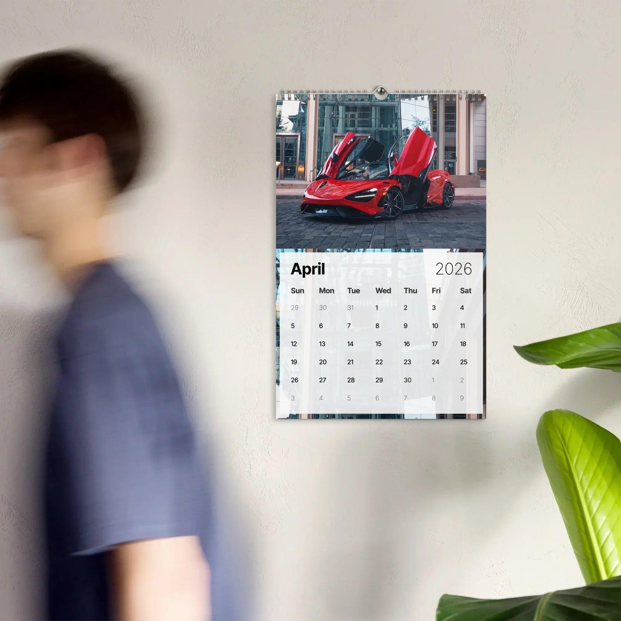 2026 Car Calendar | Supercar Wall Calendar