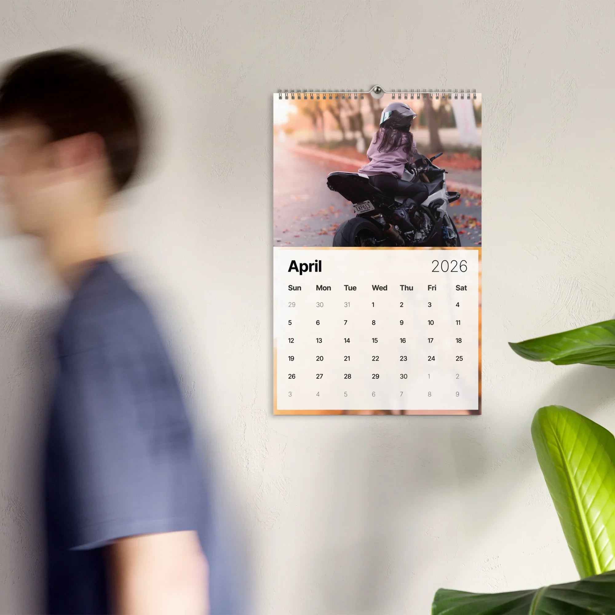 2026 Biker Girl Motorcycle Calendar