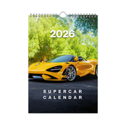 2026 Car Calendar | Supercar Wall Calendar