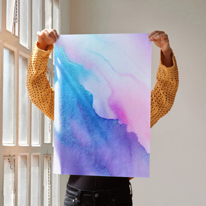 Modern Abstract Art Print with Bold Patterns | Vertical - Throttle Designs